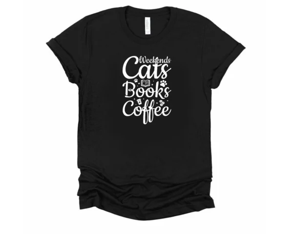 weekends-cats-books-coffee-tshirt